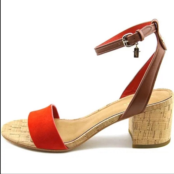 Coach Shoes - Coach Red Thompson Sandals